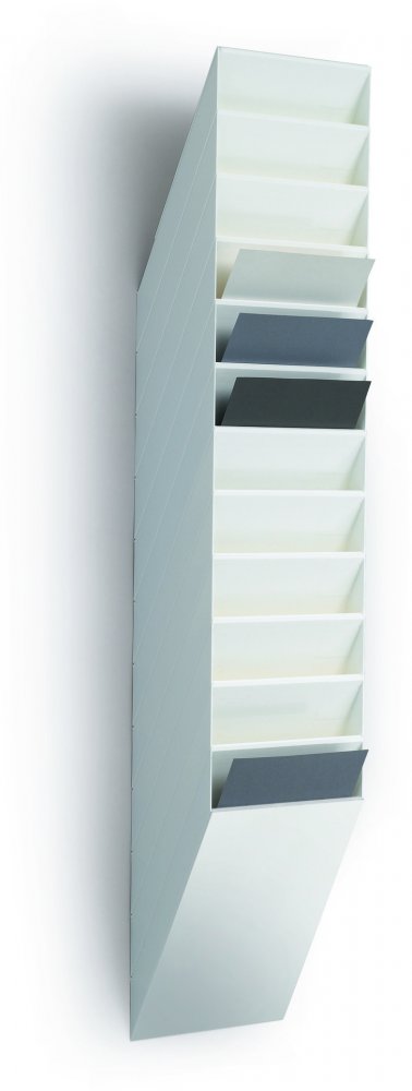 Pojemnik na dokumenty Durable Flexiboxx, pionowy, A4, zestaw 12 sztuk, biały