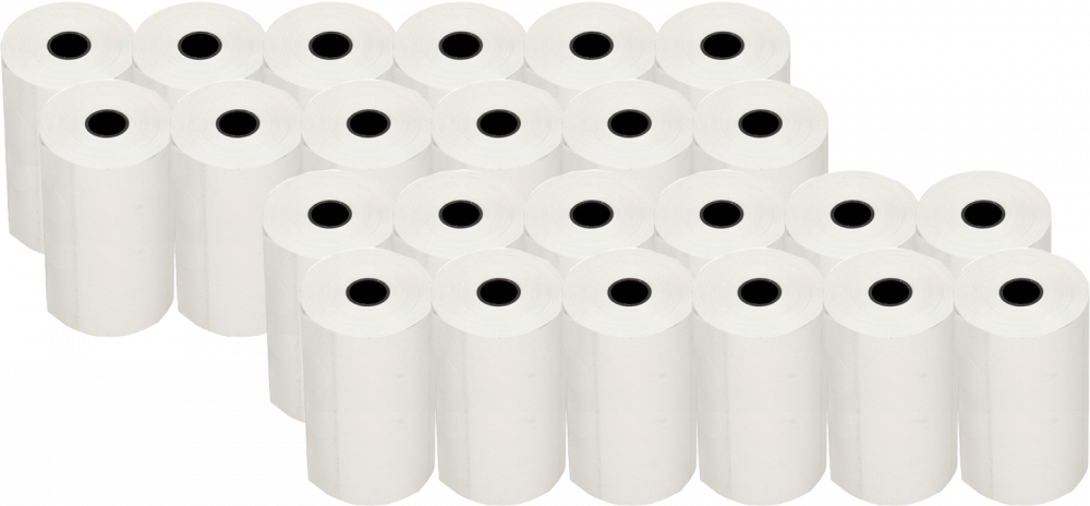 24x Rolka termiczna Emerson, 57mm x 25m, 55g/m2, biały