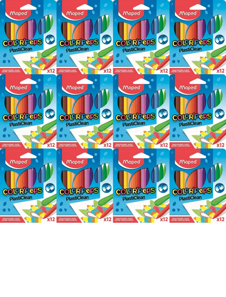 12x Kredki plastikowe Colorpeps Maped, 12 kolorów