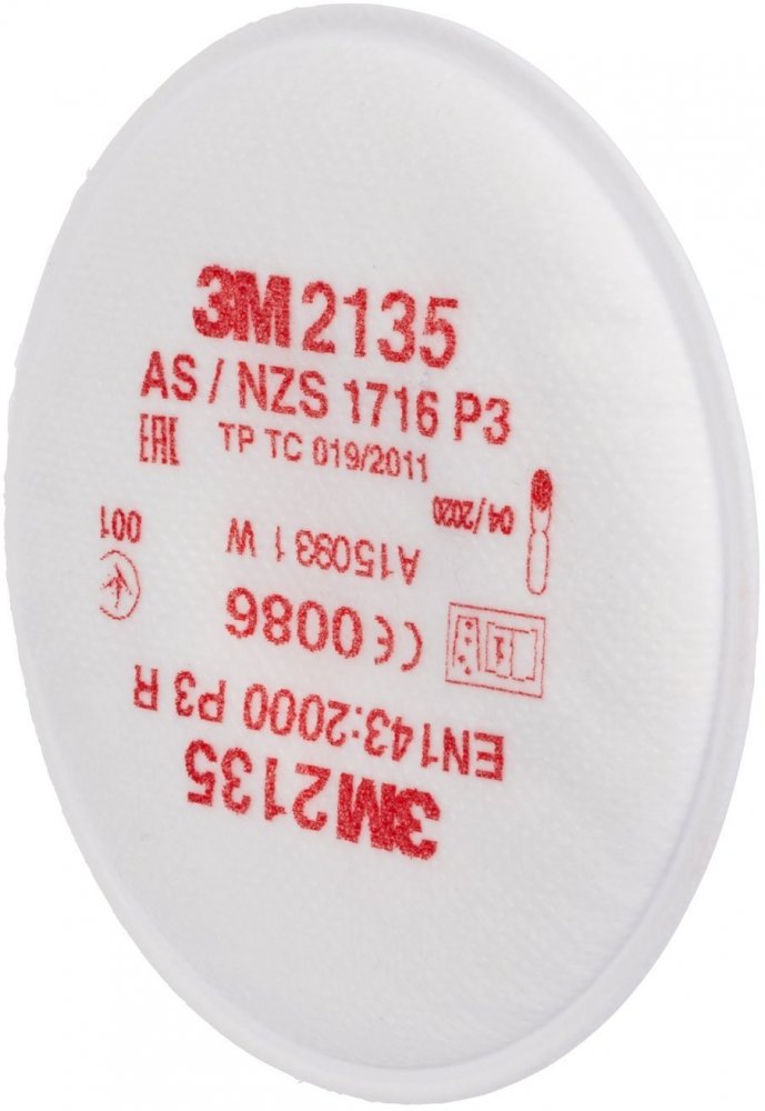 Filtry przeciwpyłowe 3M FI-2000-P3, 20 sztuk, biały