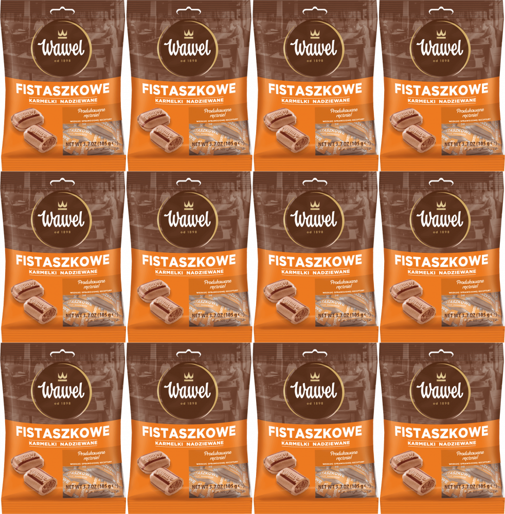 12x Karmelki Wawel Fistaszkowe, 105g