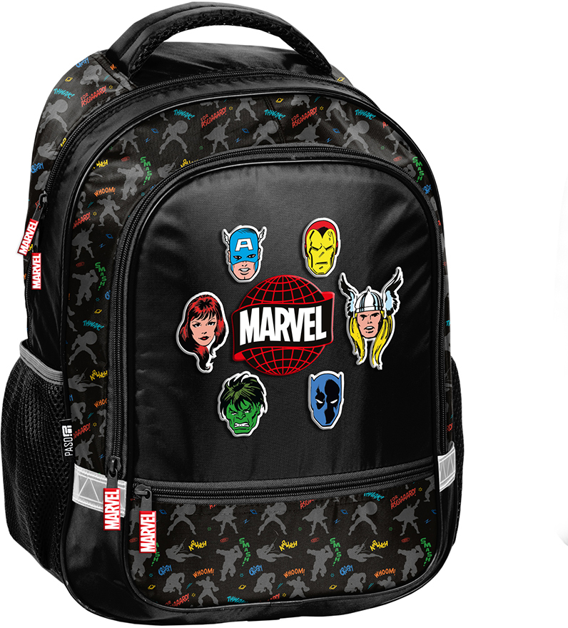 Plecak szkolny Paso Avengers, dwukomorowy, 38x28x15cm