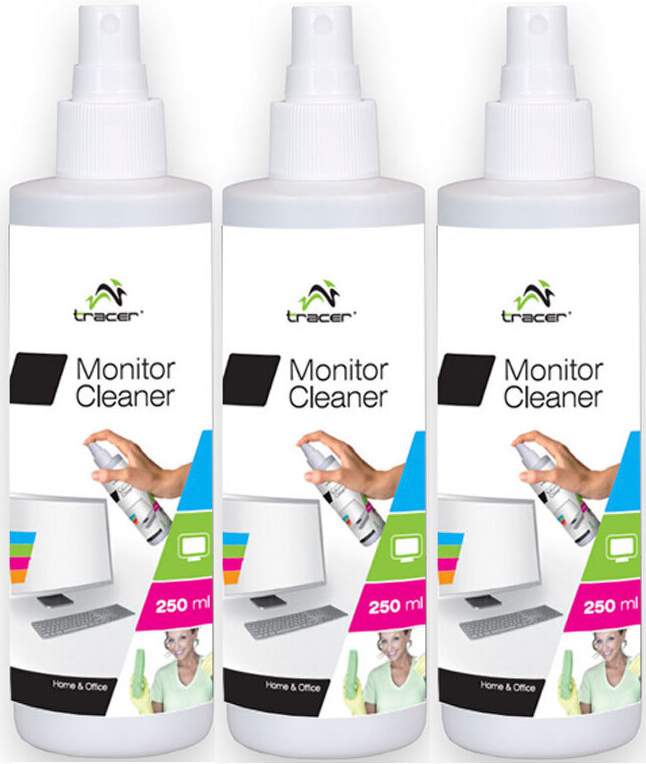 3x płyn do czyszczenia ekranów TFT/LCD Tracer, 250 ml