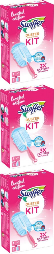 3x Miotełka do kurzu Swiffer Duster, rączka + 3 wkłady