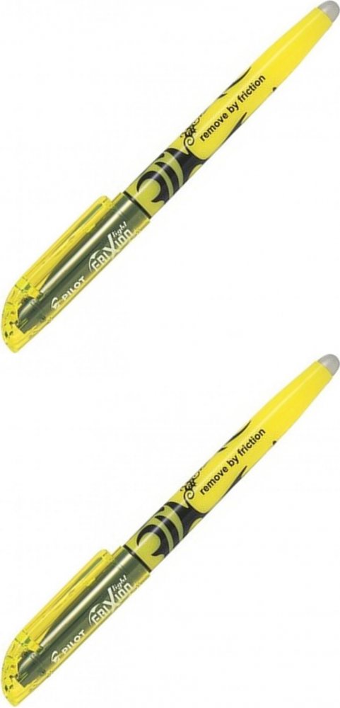 2x Zakreślacz wymazywalny Pilot, Frixion Light, ścięta, 4mm żółty
