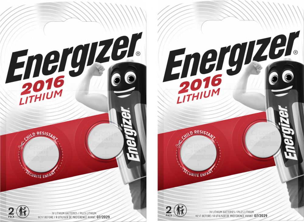 2x Bateria specjalistyczna Energizer, 3V, CR2016, 2 sztuki