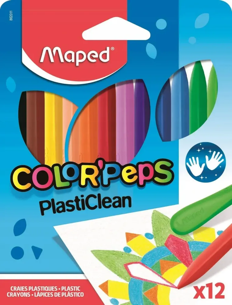 Kredki plastikowe Colorpeps Maped, 12 kolorów