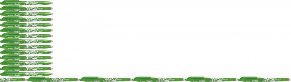 24x Pióro kulkowe wymazywalne Pilot Frixion Ball, 0.7mm, jasnozielony