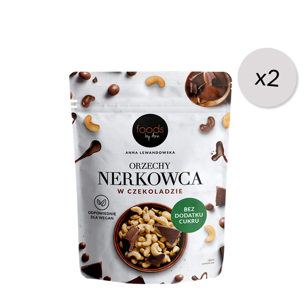 Orzechy nerkowca w czekoladzie, 75 g x2
