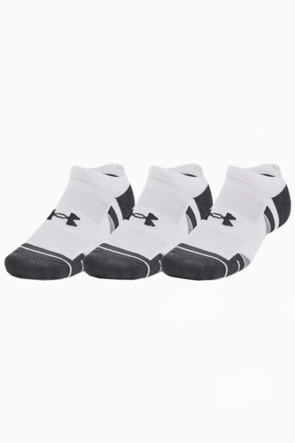 Skarpety Stopki Under Armour Performance Tech No Show 3-Pack - Biały