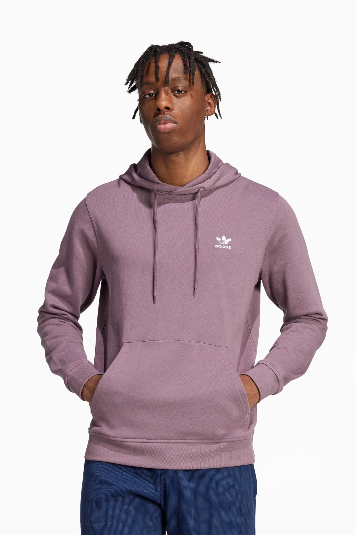 Bluza z kapturem adidas Trefoil Essentials - Fioletowy