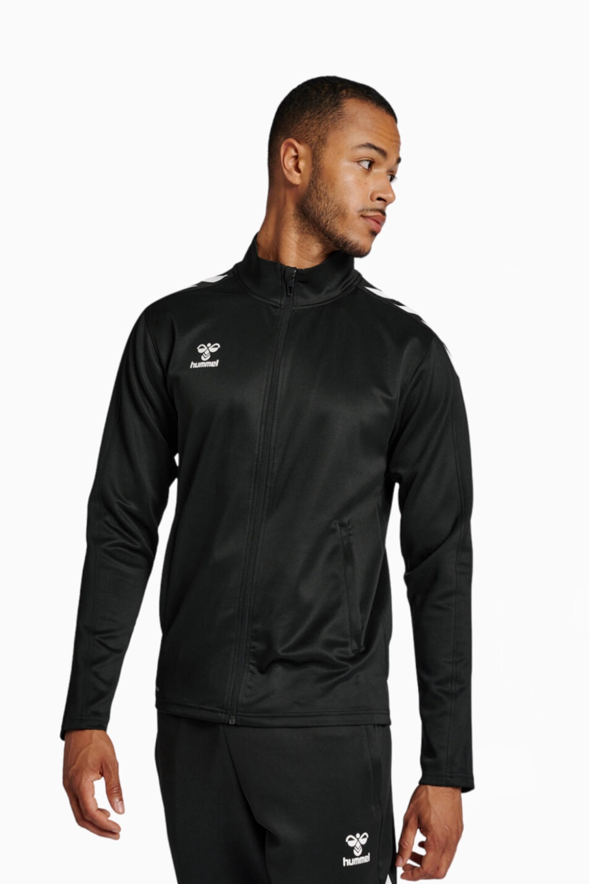 Bluza hummel Core XK Zip Poly Sweat - Czarny