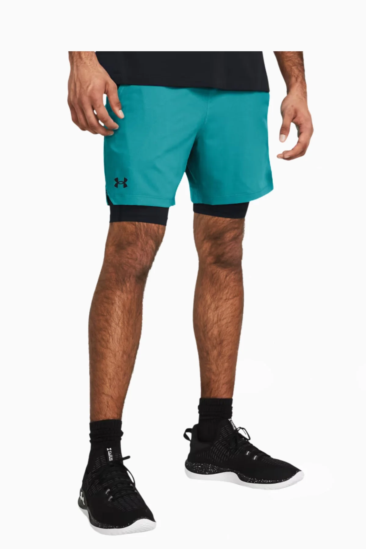 Spodenki Under Armour Vanish Woven 2in1 - Błękitny