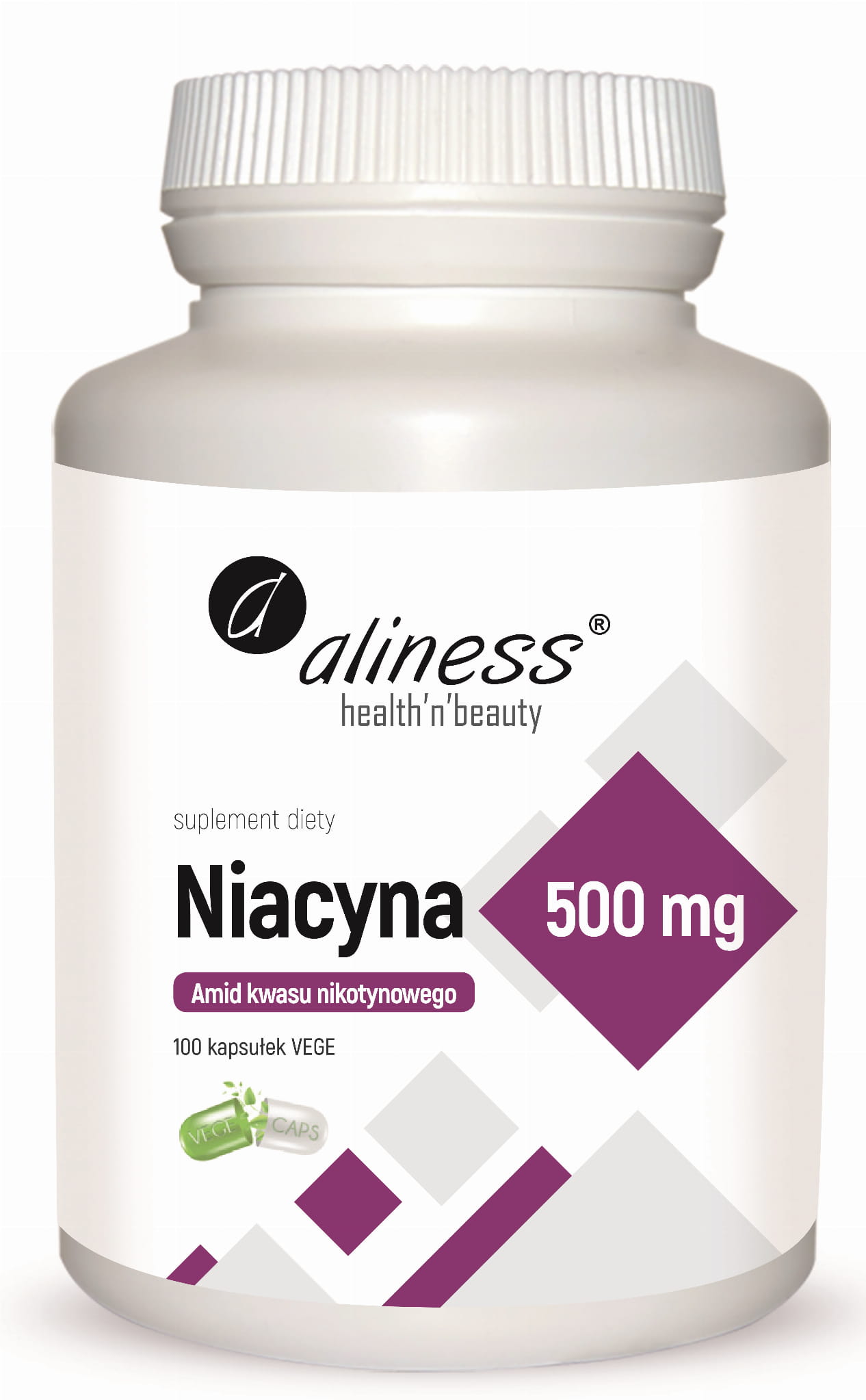 Niacyna, Amid kwasu nikotynowego 500 100kaps. Aliness