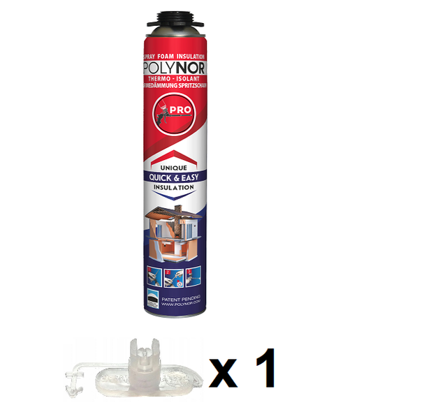 POLYNOR PRO 750 ml piana do ociepleń PUR izolacje