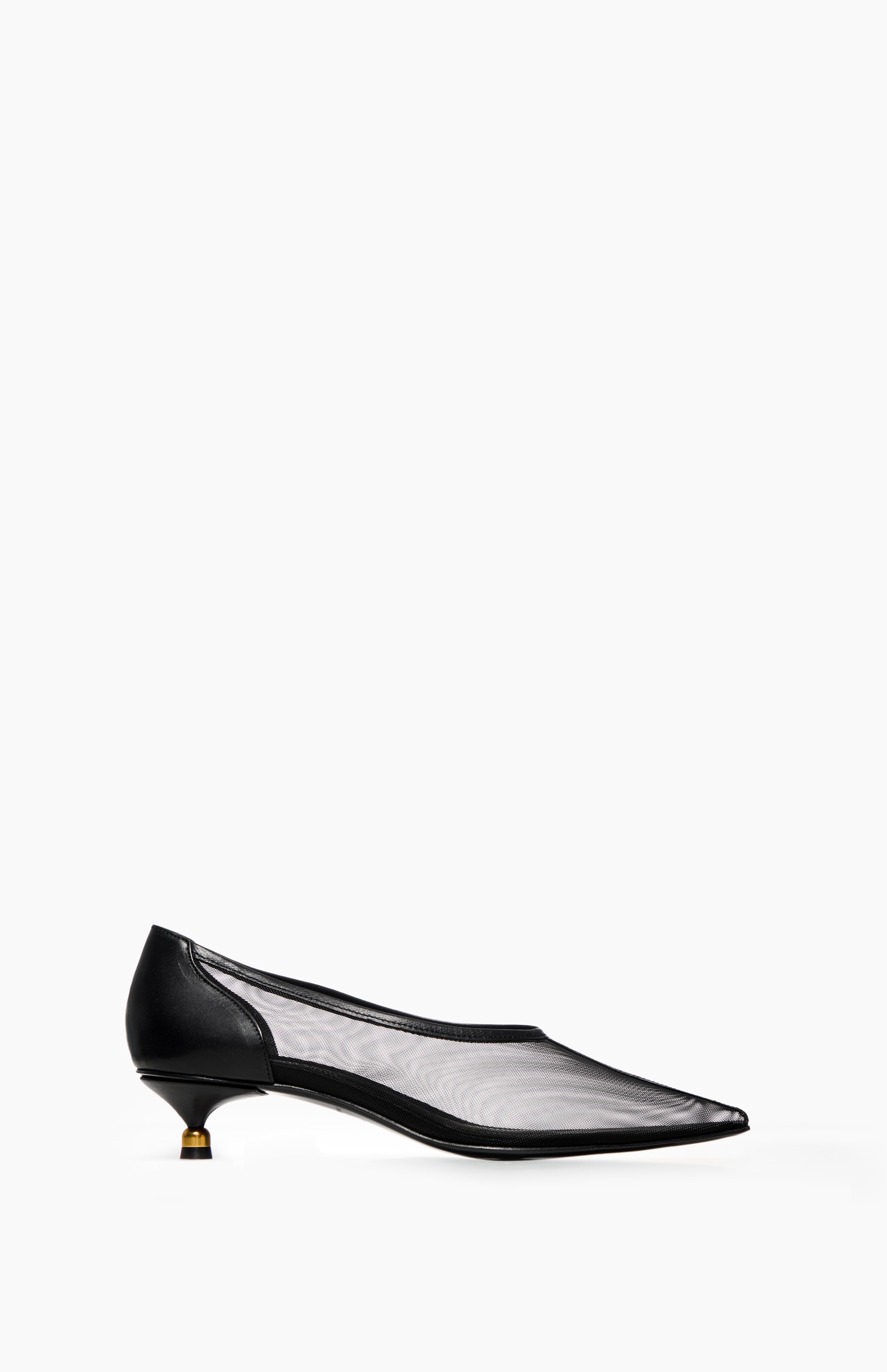 Eleganckie czółenka DIANA TRANSPARENT BLACK 35 - Vanda Novak