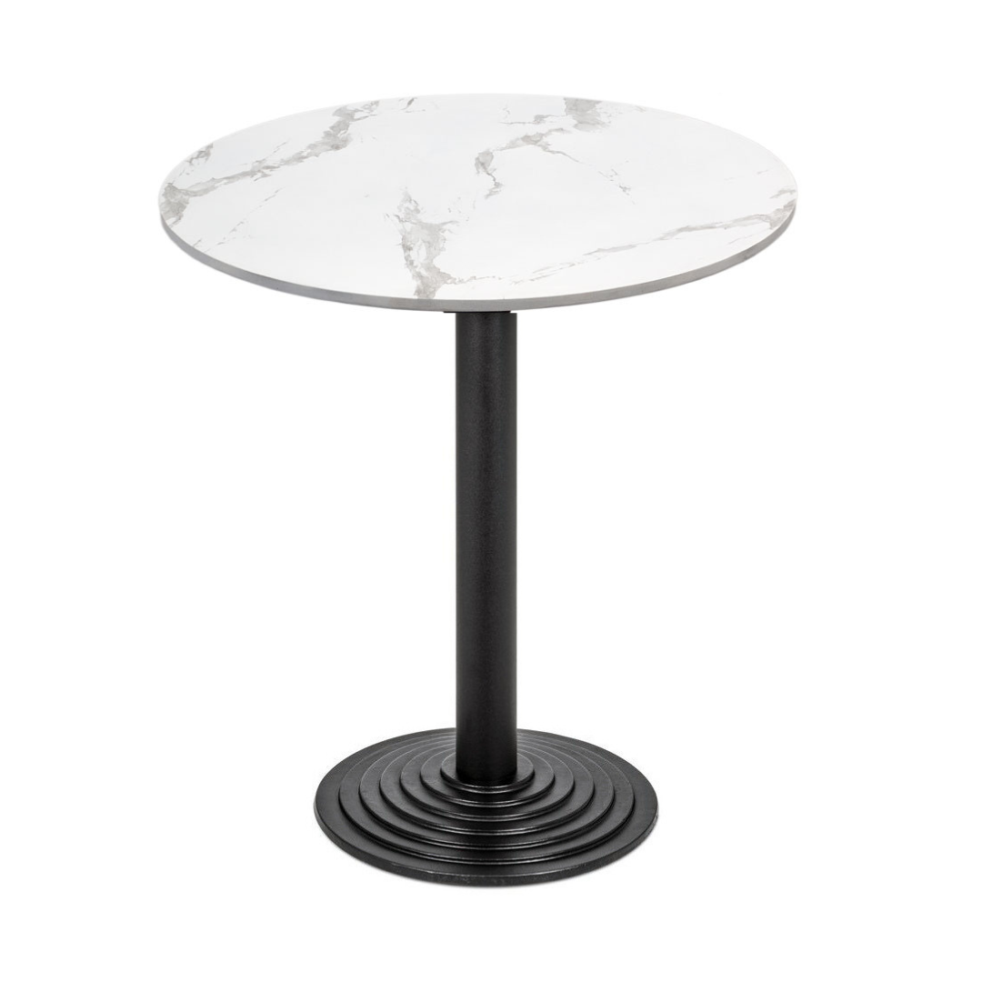 Stolik kawiarniany / kawowy / restauracyjny Fi70cm-Biały marmur