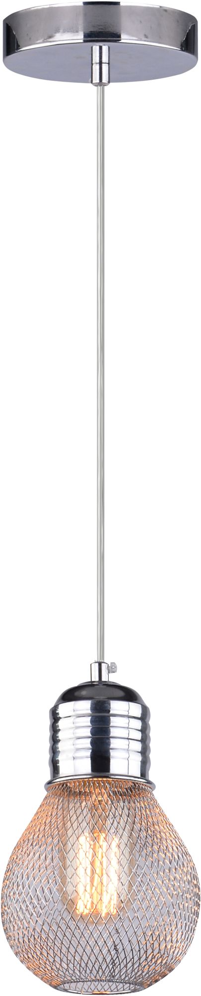 Candellux Gliva lampa wisząca 1x60W chrom 31-58652