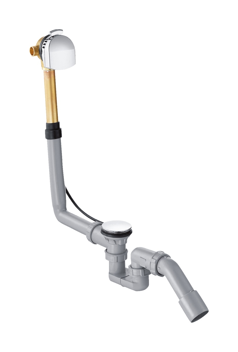 Hansgrohe Exafill wylewka wannowa z odpływem i przelewem chrom 58123000