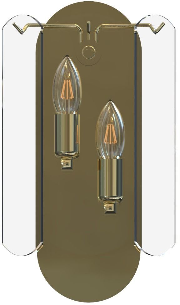 Zuma Line Nira kinkiet 2x40 W przezroczysty-złoty MB3523-2-EGN