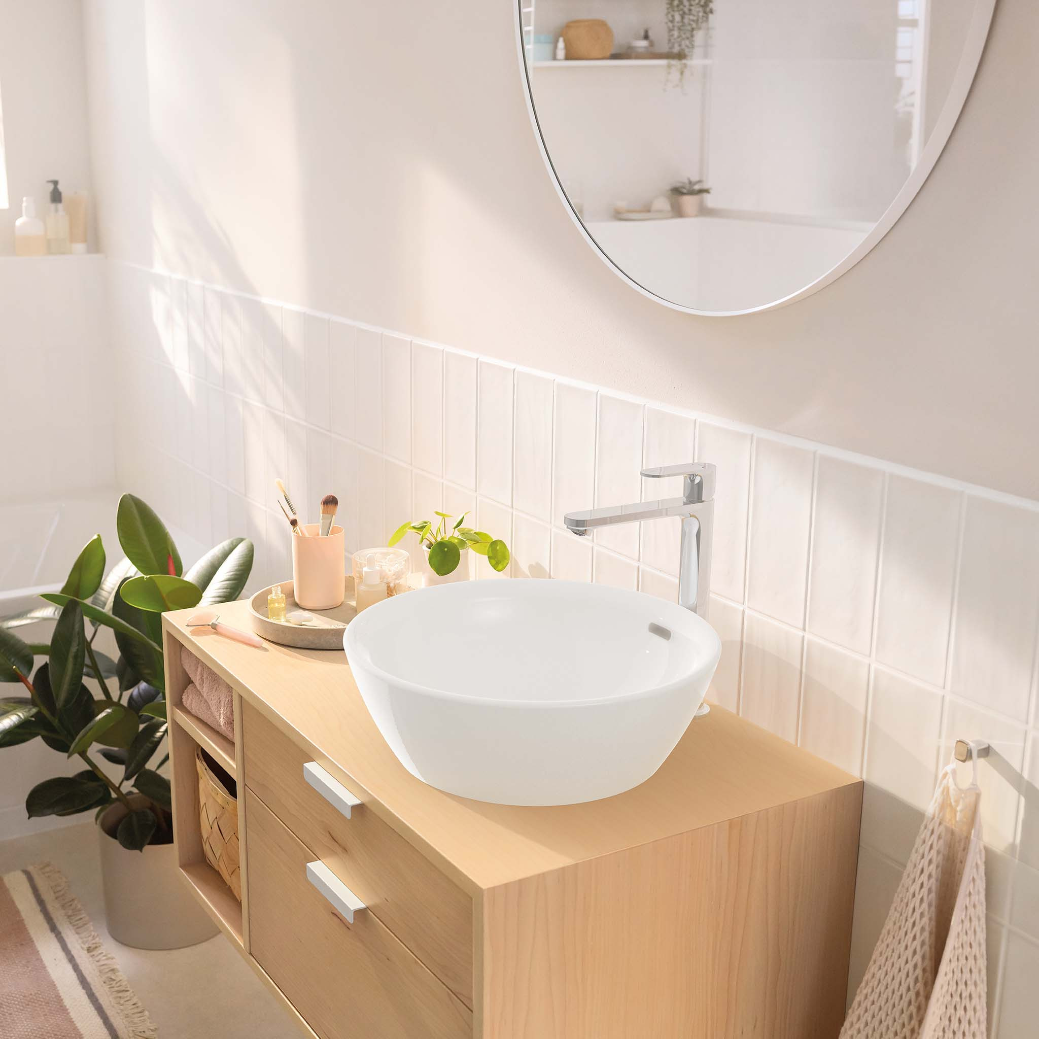 Hansgrohe Rebris S bateria umywalkowa stojąca chrom 72580000