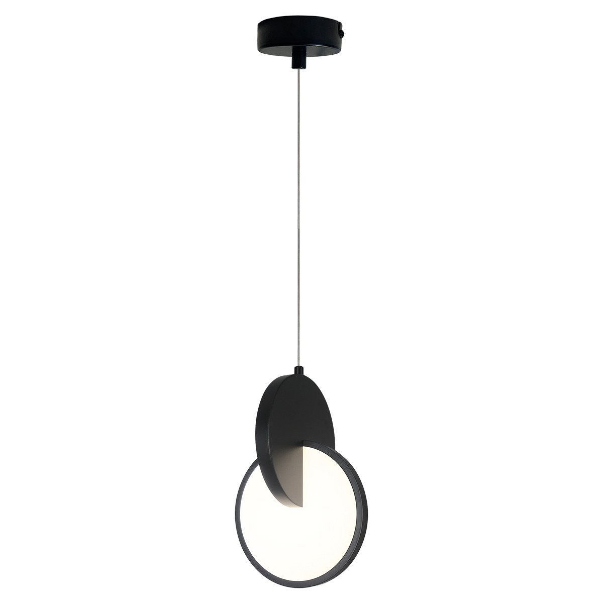Light Prestige Circlo lampa wisząca 1x8 W czarna LP-1311/1P BK