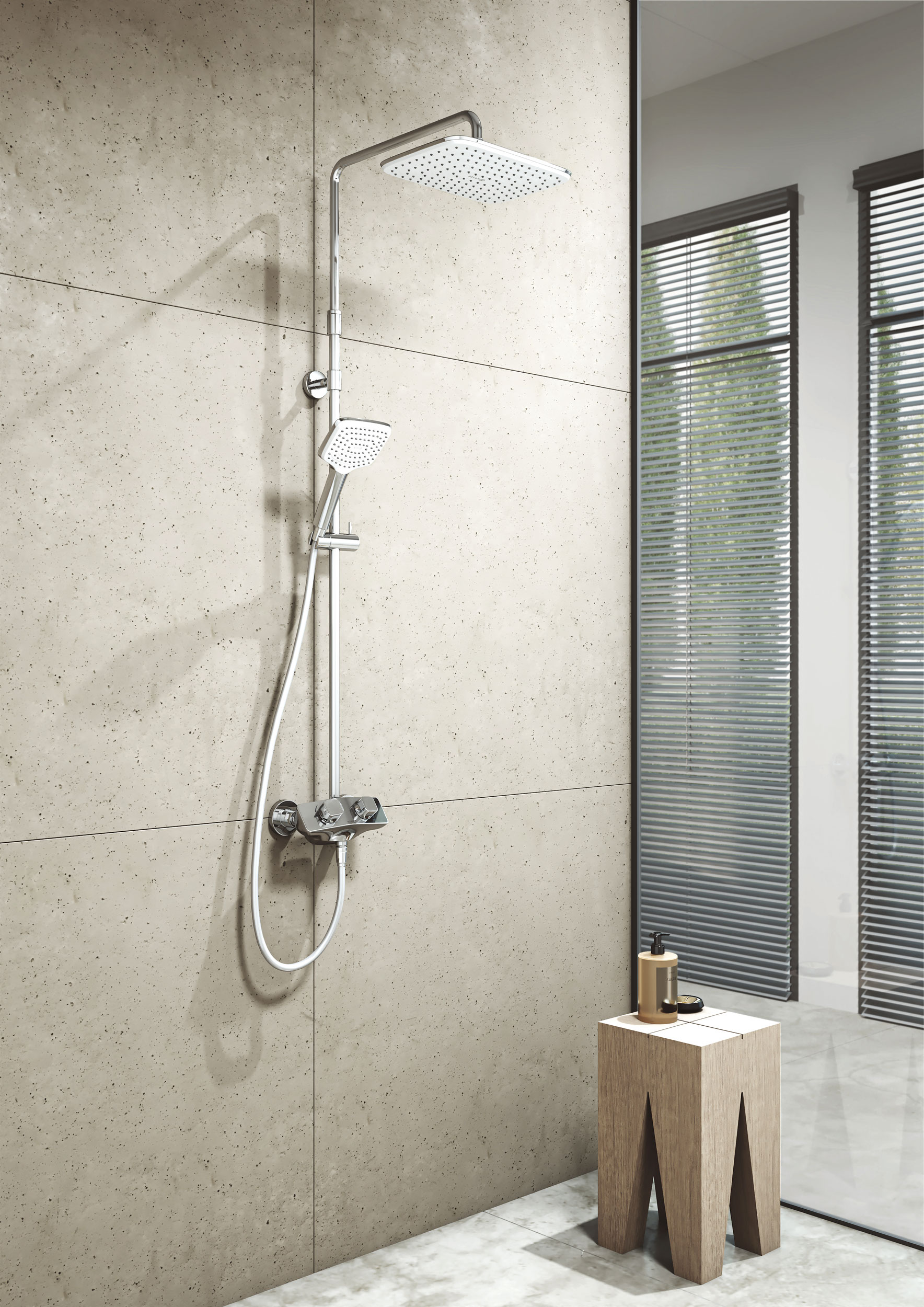 Kludi Freshline deszczownica 30x22 cm prostokątna chrom 6445005-00