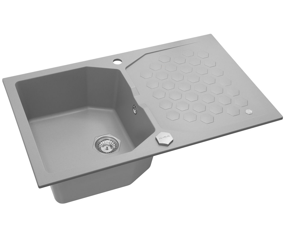 Alveus Sensual 30 zlewozmywak 1-komorowy 85x52 cm Granital Plus steel-G04M 4303004