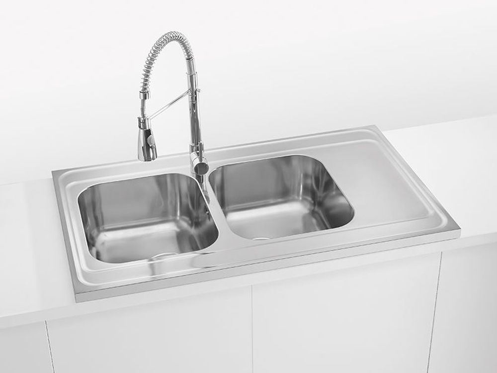 Alveus Classic Pro 80 zlewozmywak stalowy 100x60 cm satyna 1130472 - Wysyłka w 24h