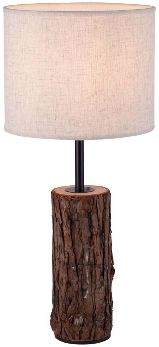 Just Light Bark lampa stołowa 1x40W drewno/czarny/beżowy 11233-79