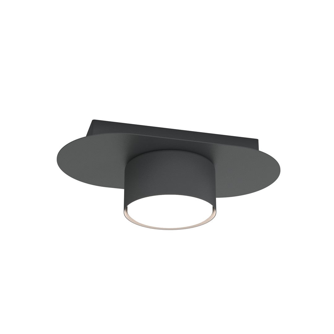 Emibig Diaz lampa podsufitowa 1x12 W czarna 1437/1
