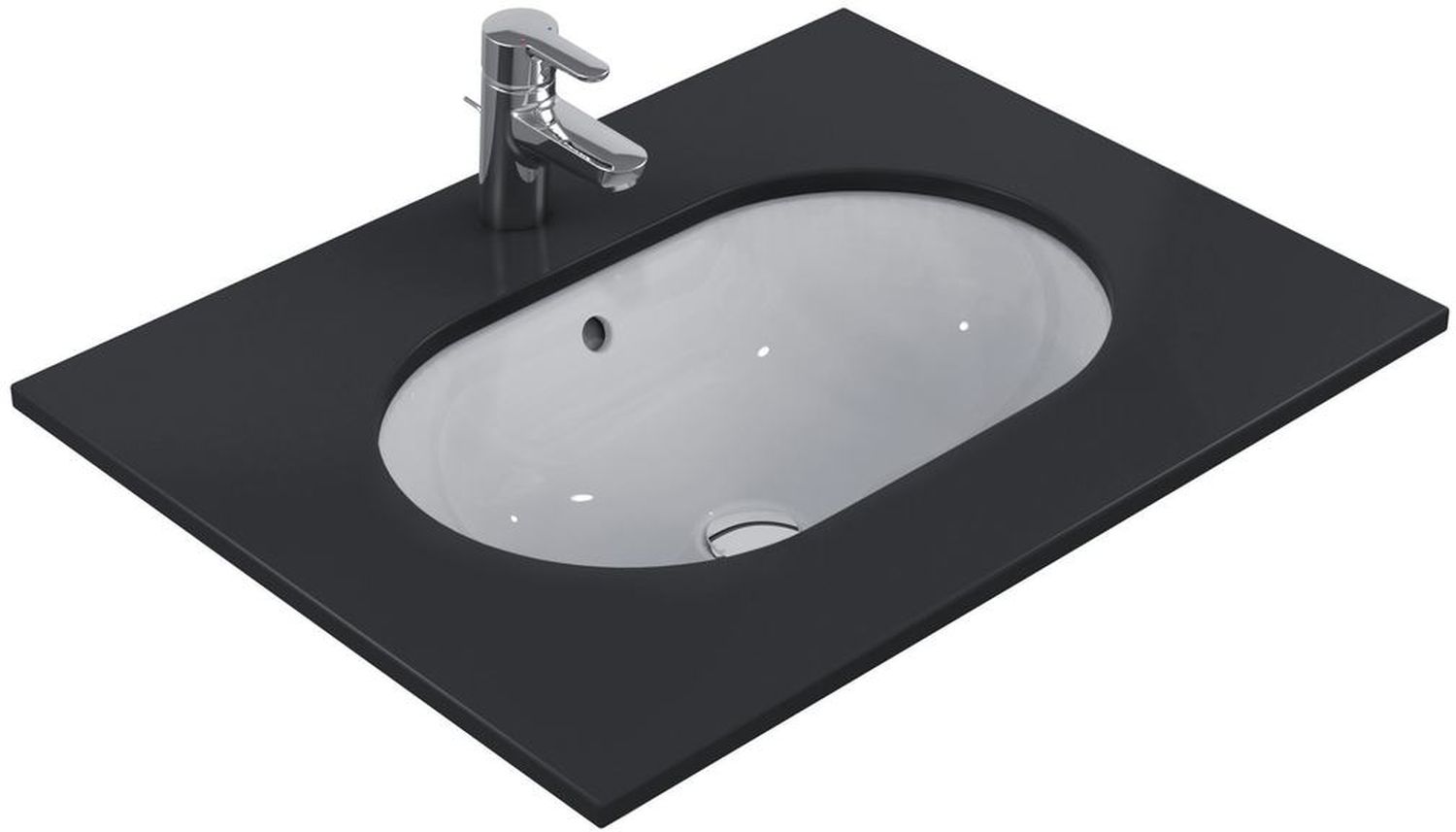 Ideal Standard Connect umywalka 54,5x33,5 cm podblatowa owalna biała E505001
