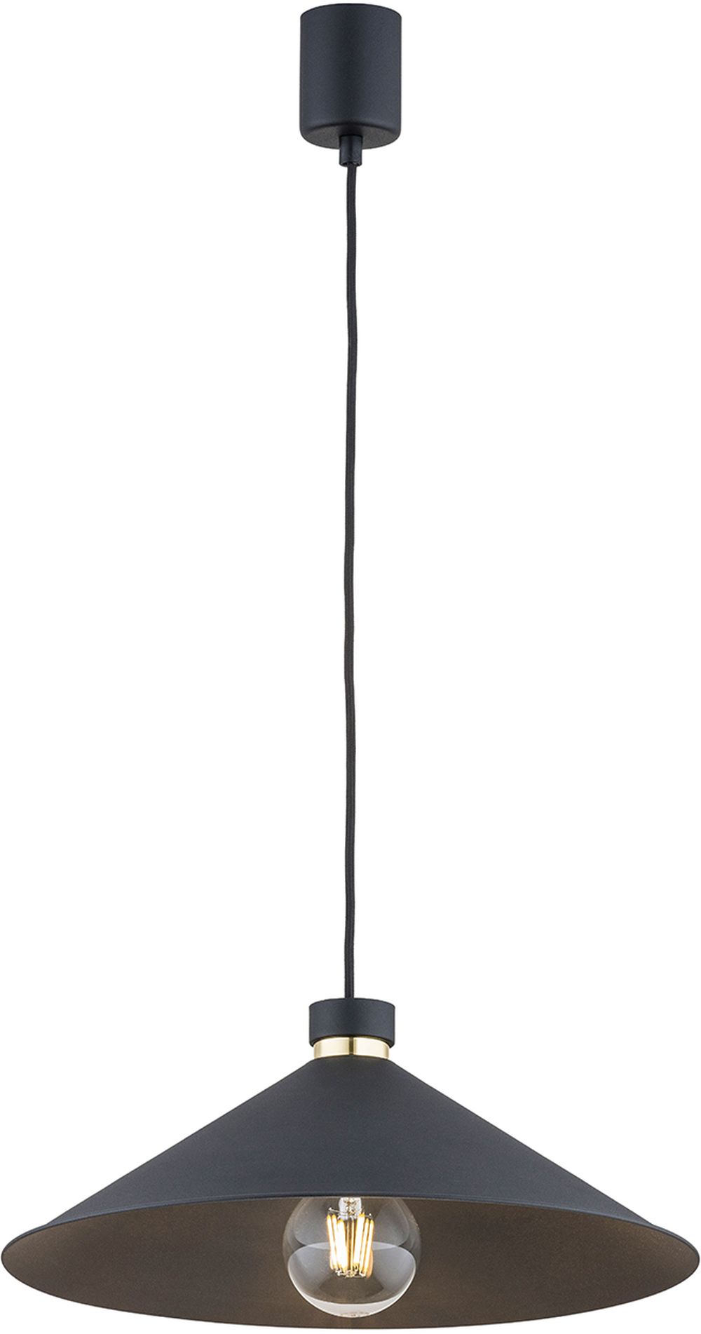 Argon Nashville lampa wisząca 1x15W czarny/mosiądz 4695
