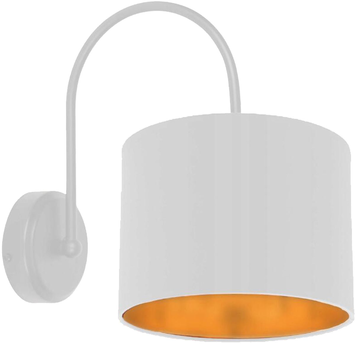 Candellux Atlanta kinkiet 1x40W biały 21-00668