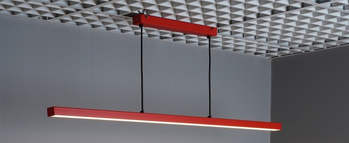 zoomLED lampa wisząca 1x80W czerwona
