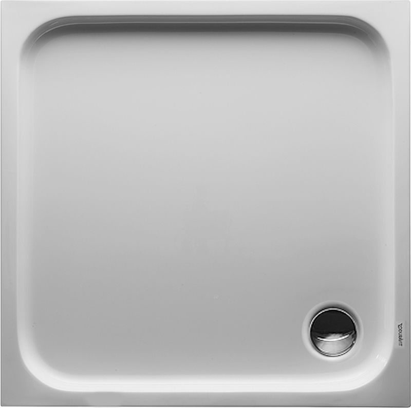 Duravit D-Code brodzik 80x80 cm kwadratowy Antislip biały 720101000000001