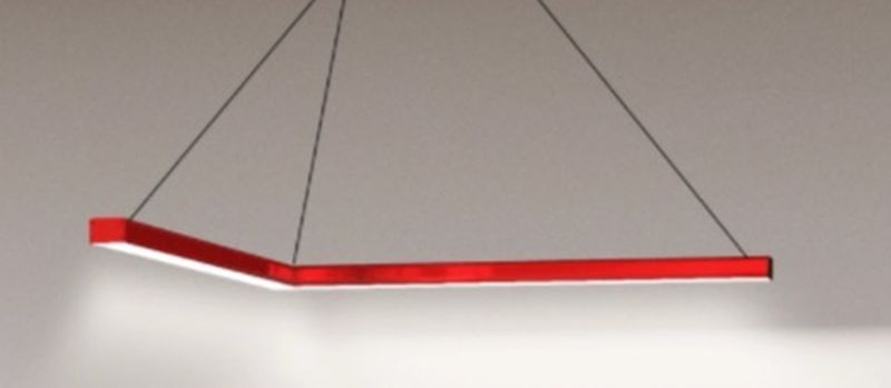 zoomLED Elka L lampa wisząca 1x52W czerwona