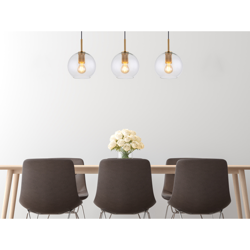 Globo Lighting Adara lampa wisząca 3x60 W mosiądz 15462H2