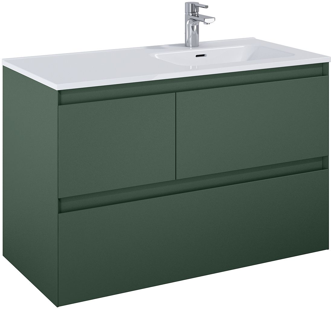 Elita Split szafka 100x45,8x63,5 cm podumywalkowa wisząca forest green matt RE011005157010 - Wysyłka w 24h