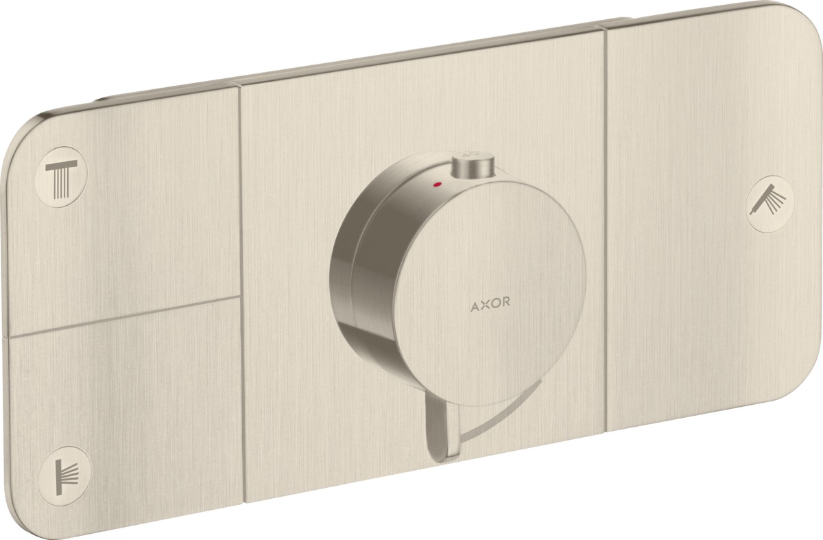 Axor One moduł prysznicowy podtynkowy termostatyczny nikiel szczotkowany 45713820