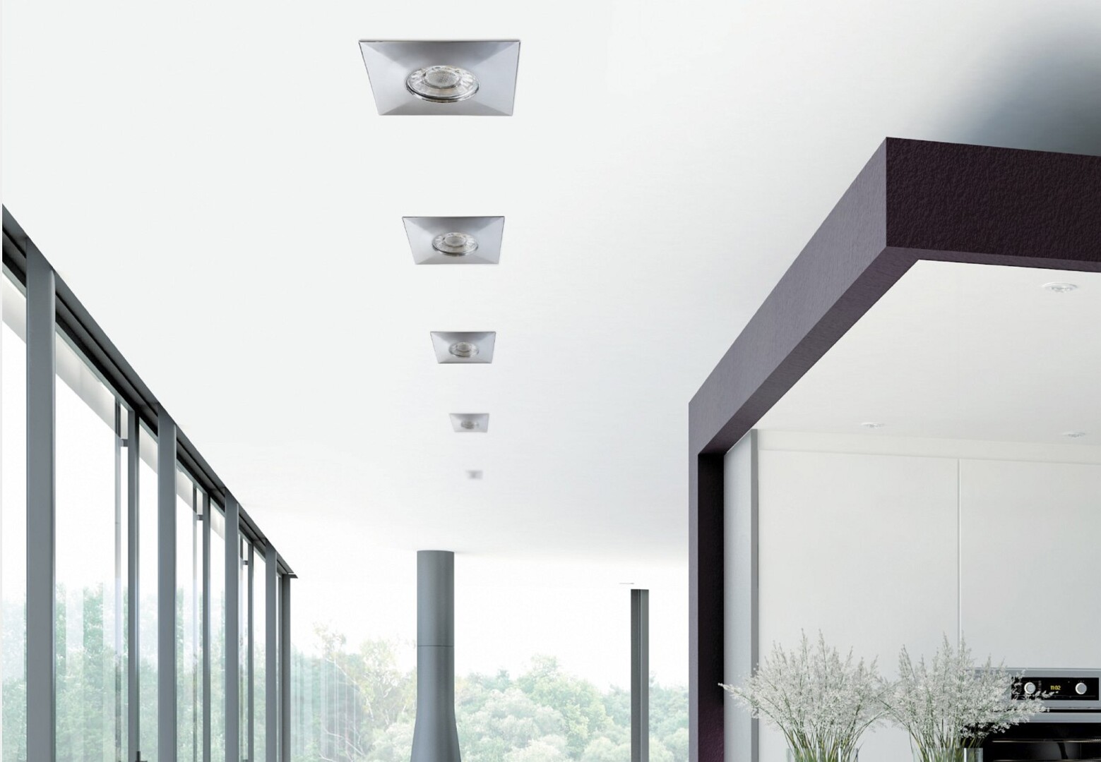 Rabalux Randy lampa do zabudowy 1x4W LED chrom 1079