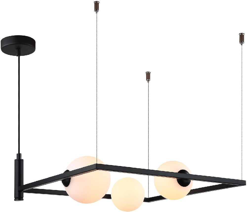 Italux Gareth lampa wisząca 3x25 W czarna MDM-3975/3 BK