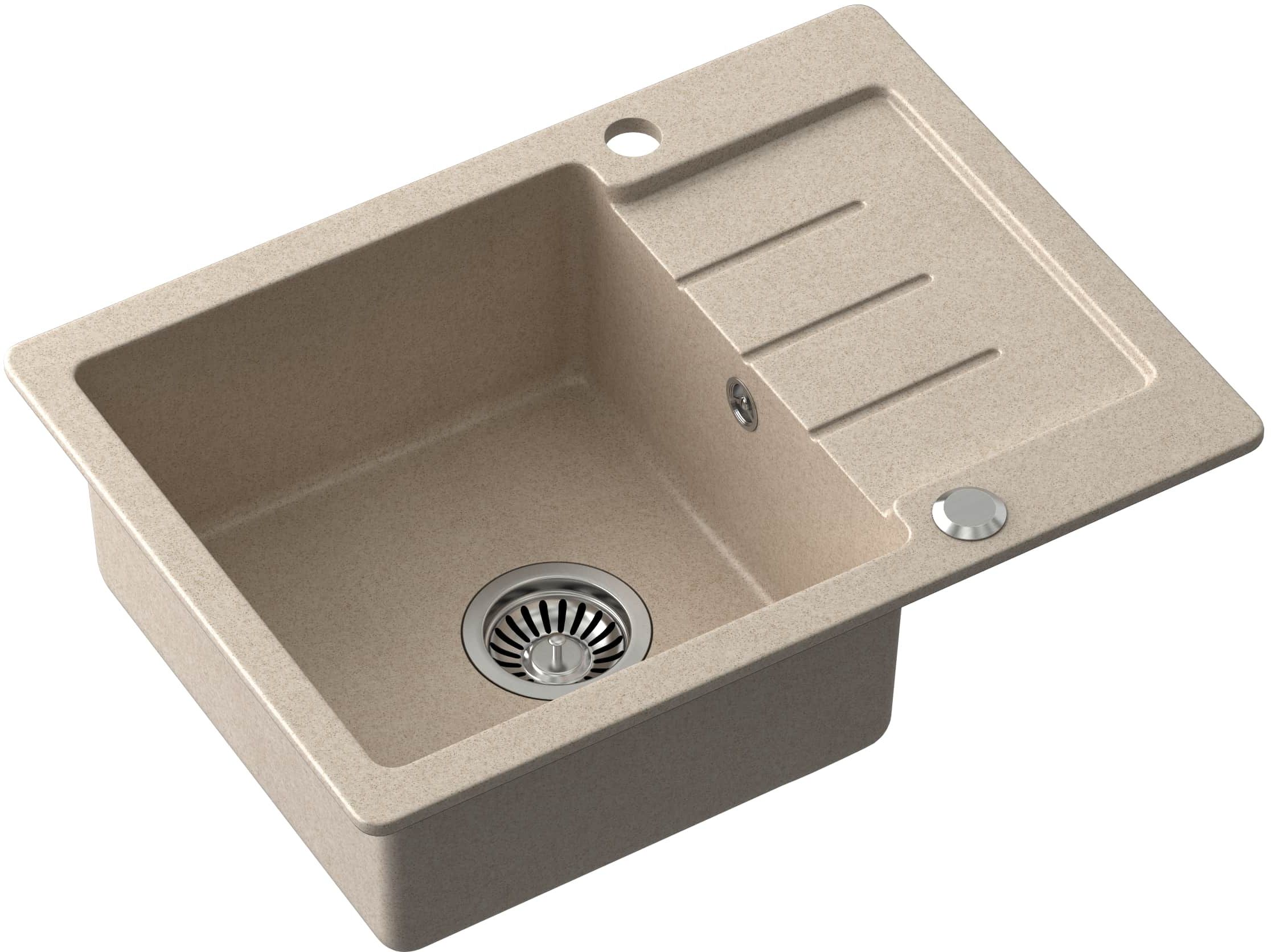 Quadron Johnny 116 zlewozmywak 60x44 cm GraniteQ river sand HCQJ6044BEZK - Wysyłka w 24h