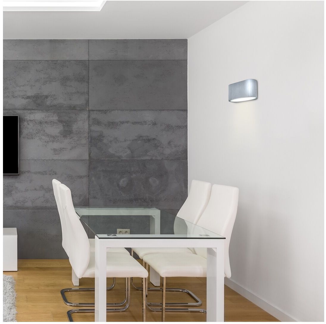 Rabalux Kaunas kinkiet 1x10W aluminium szczotkowany 7025