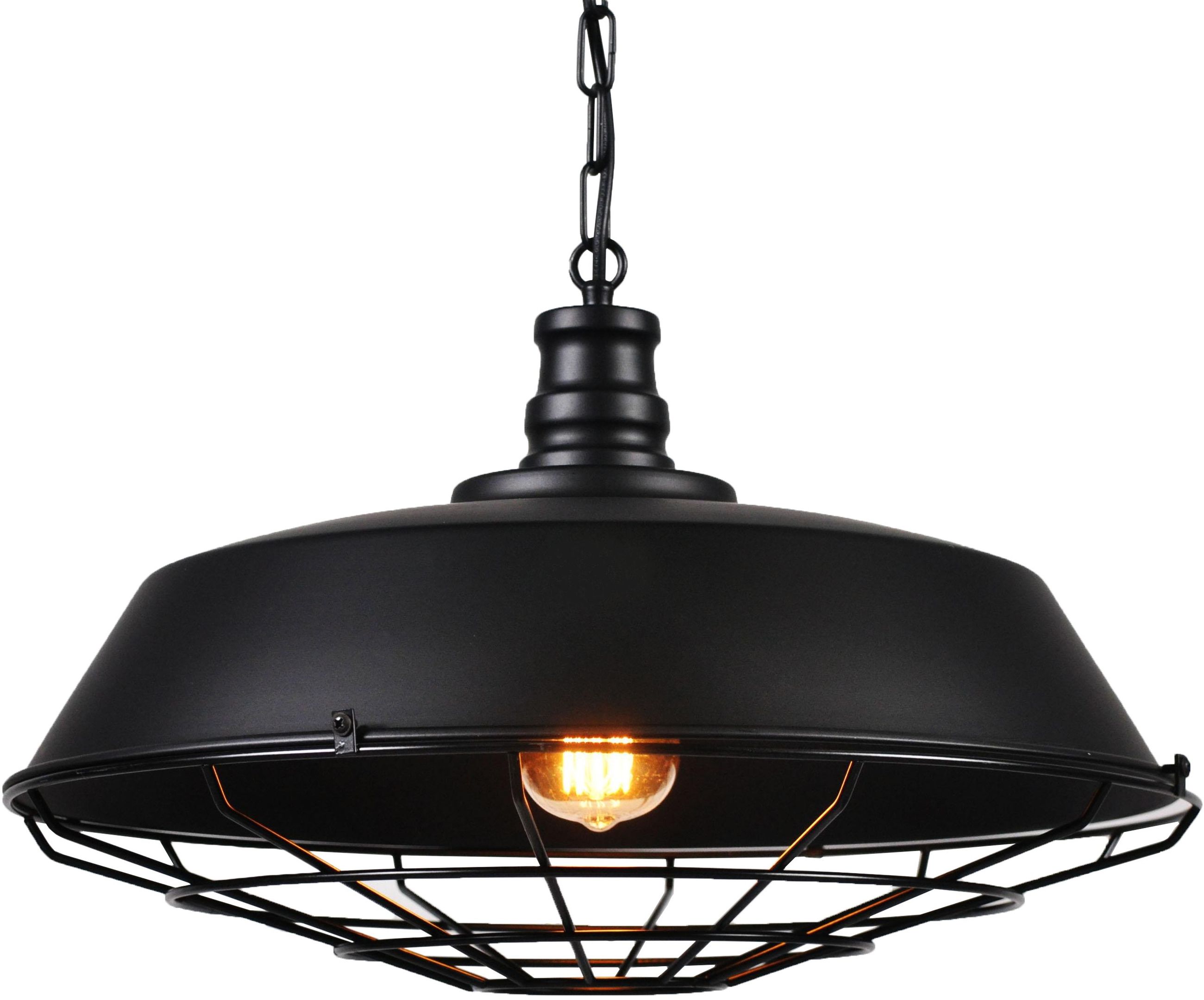 Lumina Deco Arigio D45 lampa wisząca 1x40W czarna LDP6862-450BK