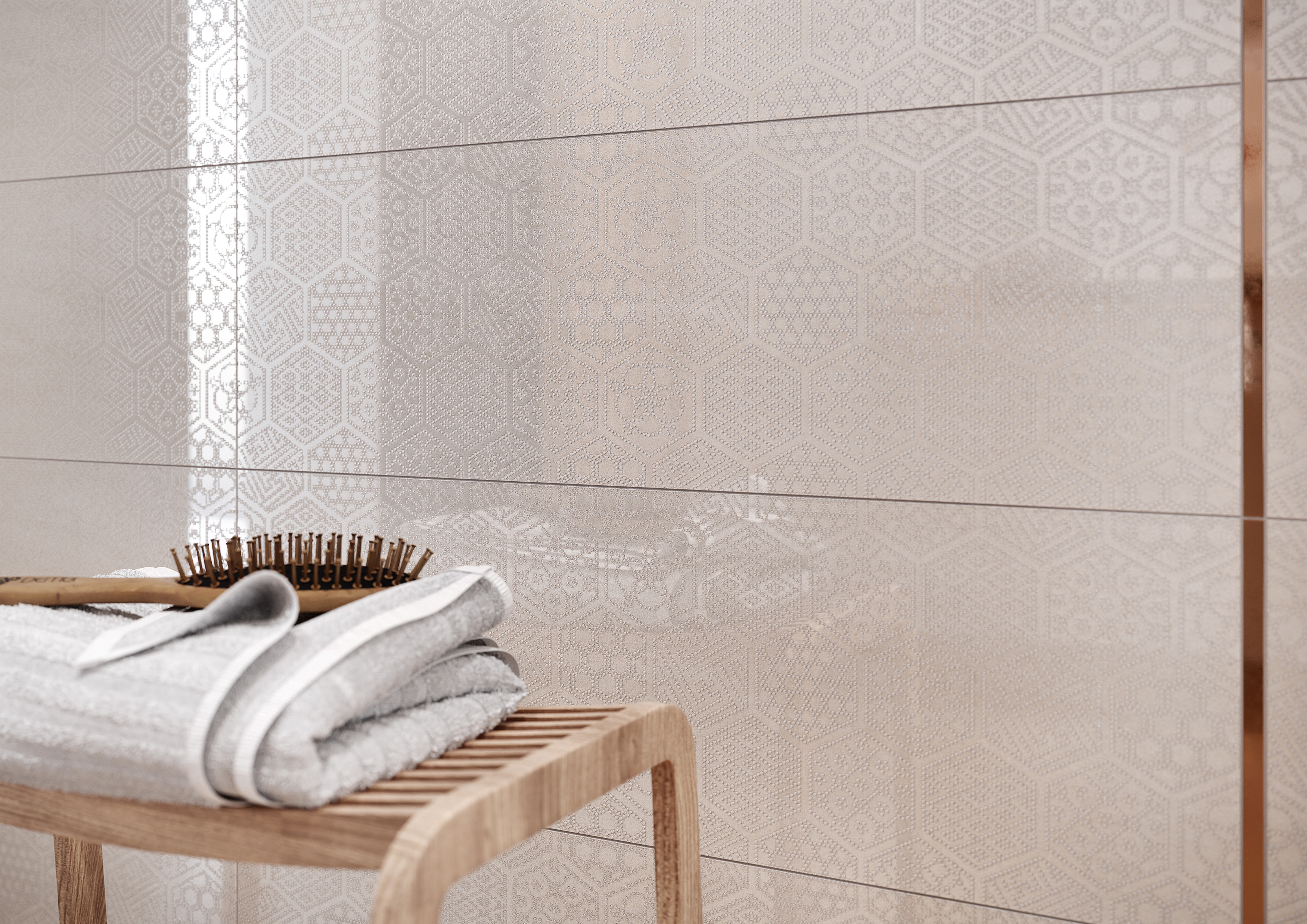 Cersanit Universal Metal Borders metal copper border glossy listwa ścienna 1x60 cm miedziany połysk