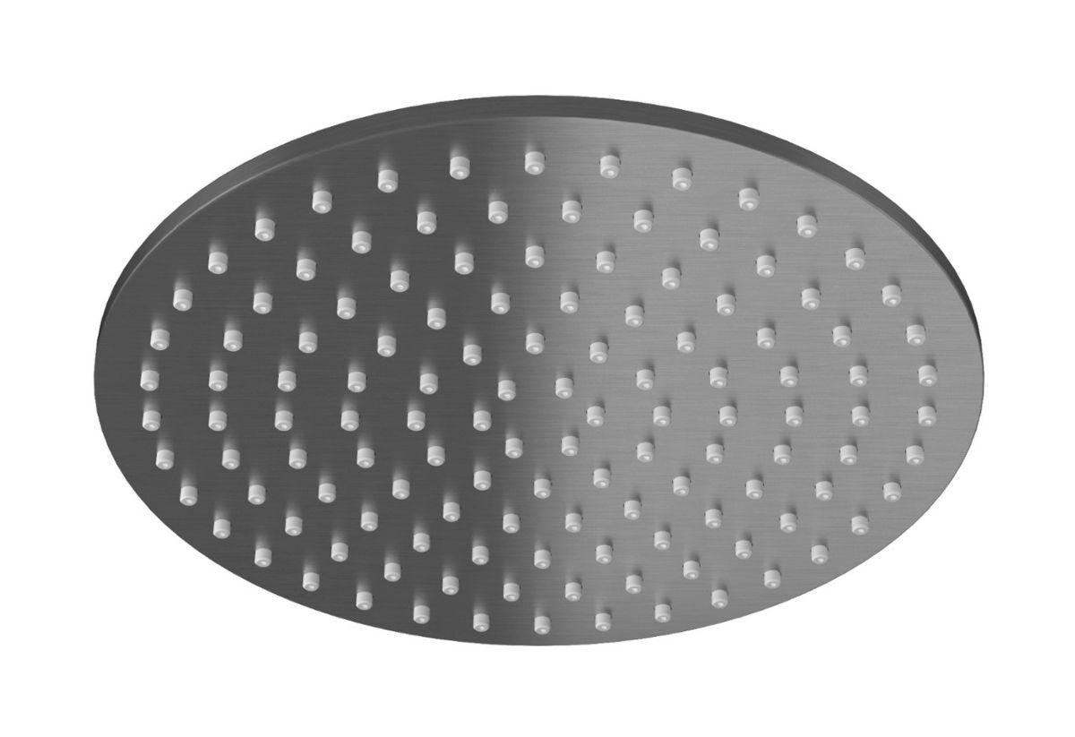 Kohlman Experience Gray deszczownica 30 cm okrągła szczotkowany grafit R30EG