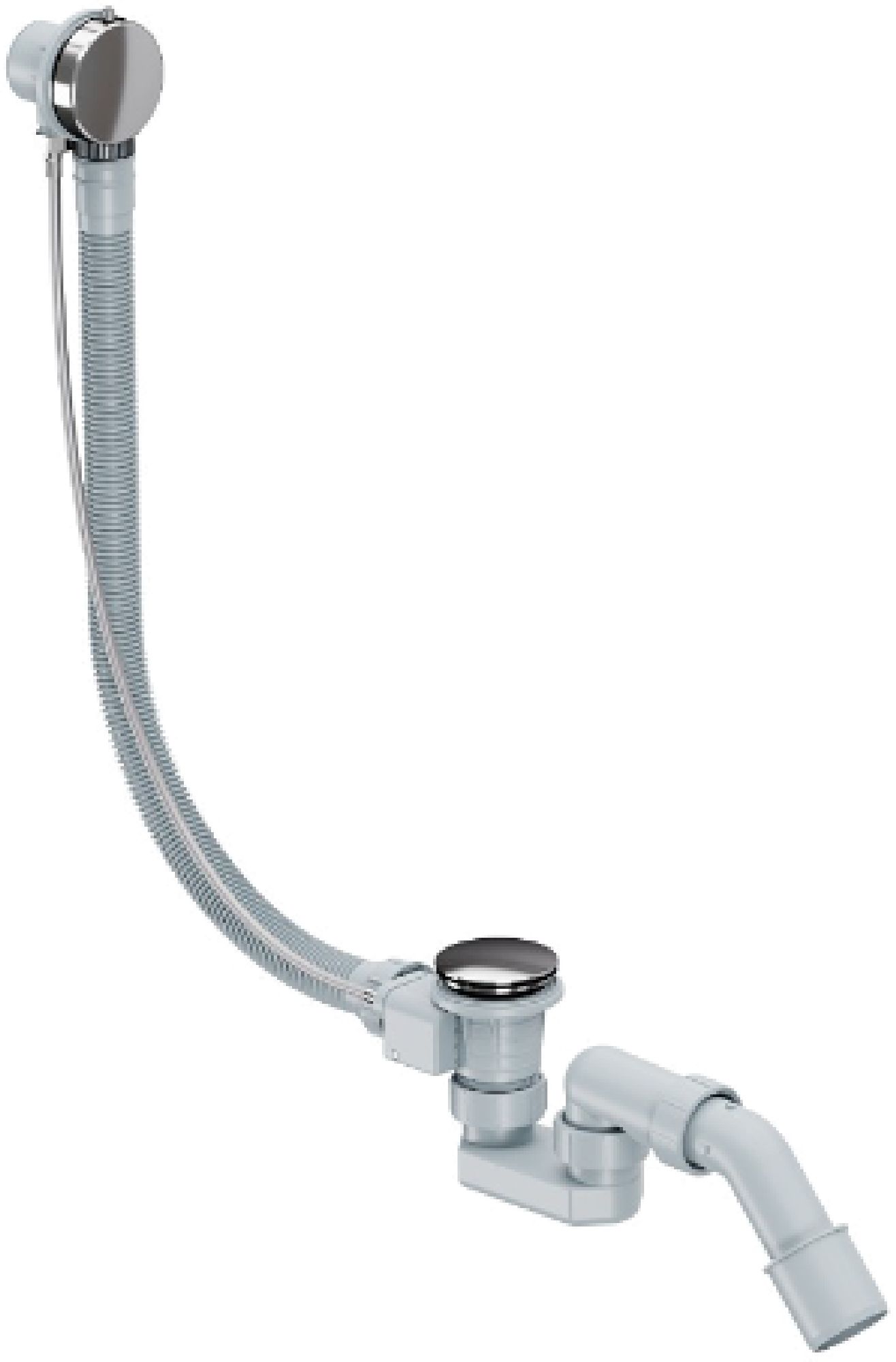 Excellent Simple syfon z przelewem chrom ARIN.3180CR