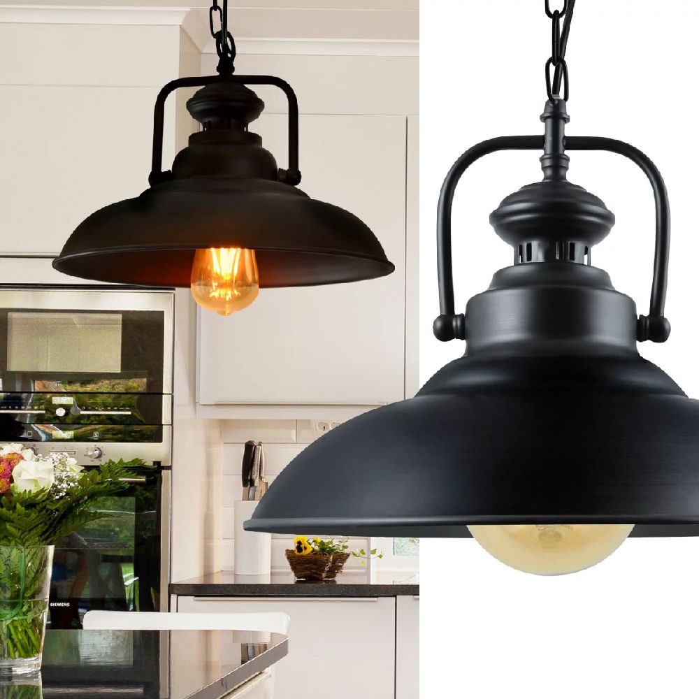 Goldlux Iceland lampa wisząca 1x20 W czarna 305473 - Wysyłka w 24h