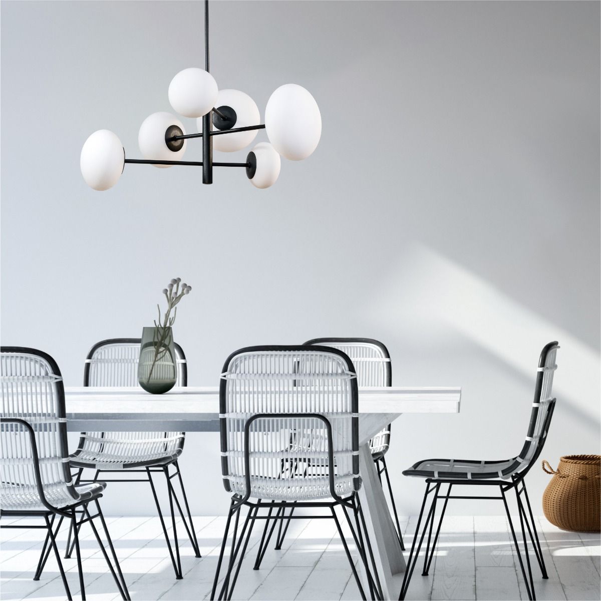 Zuma Line Omi lampa podsufitowa 6x5 W czarna 1196